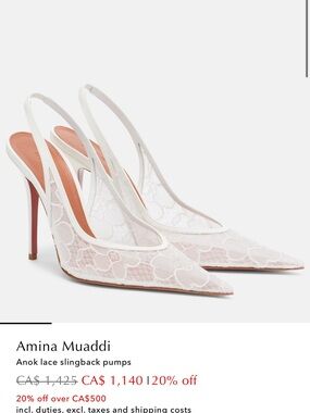 Amina Muaddi ANOK LACE SOLD OUT